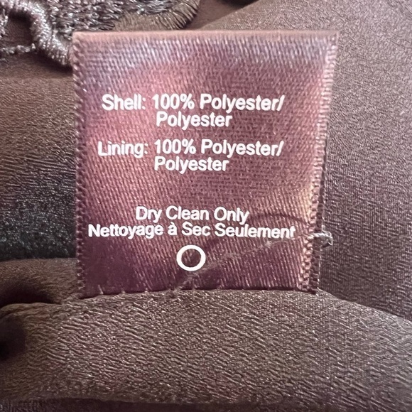 DRESS THE POPULATION Ava Floral Lace Mini Dress Black Plunging V-Neck Size Large - Picture 15 of 16